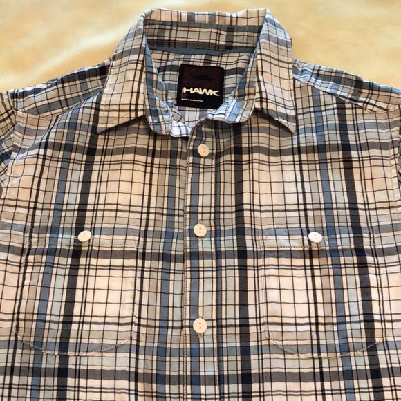 Tony Hawk Men's Button Down Long Sleeve Plaid Shirt Medium - Picture 8 of 13